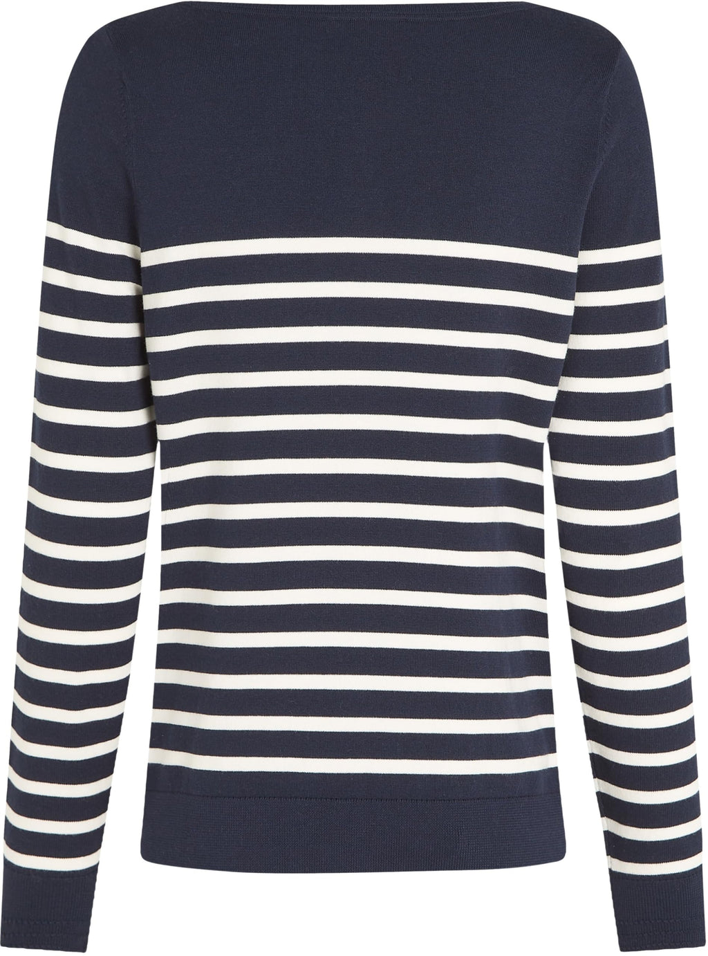 Tommy Hilfiger Jersey de Punto para Mujer, Multicolor (Dark Night Navy/Ivory Petal STP), S