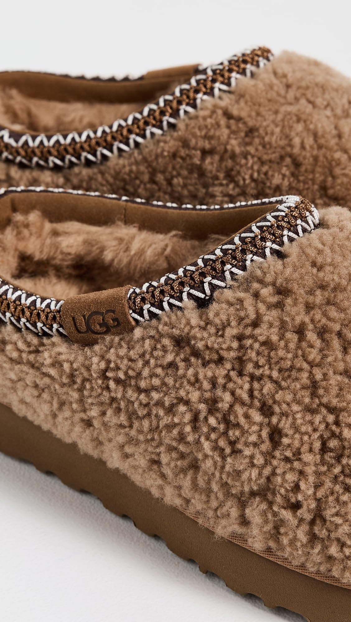 UGG - Tasman Maxi Curly, Pantuflas, CHESTNUT,