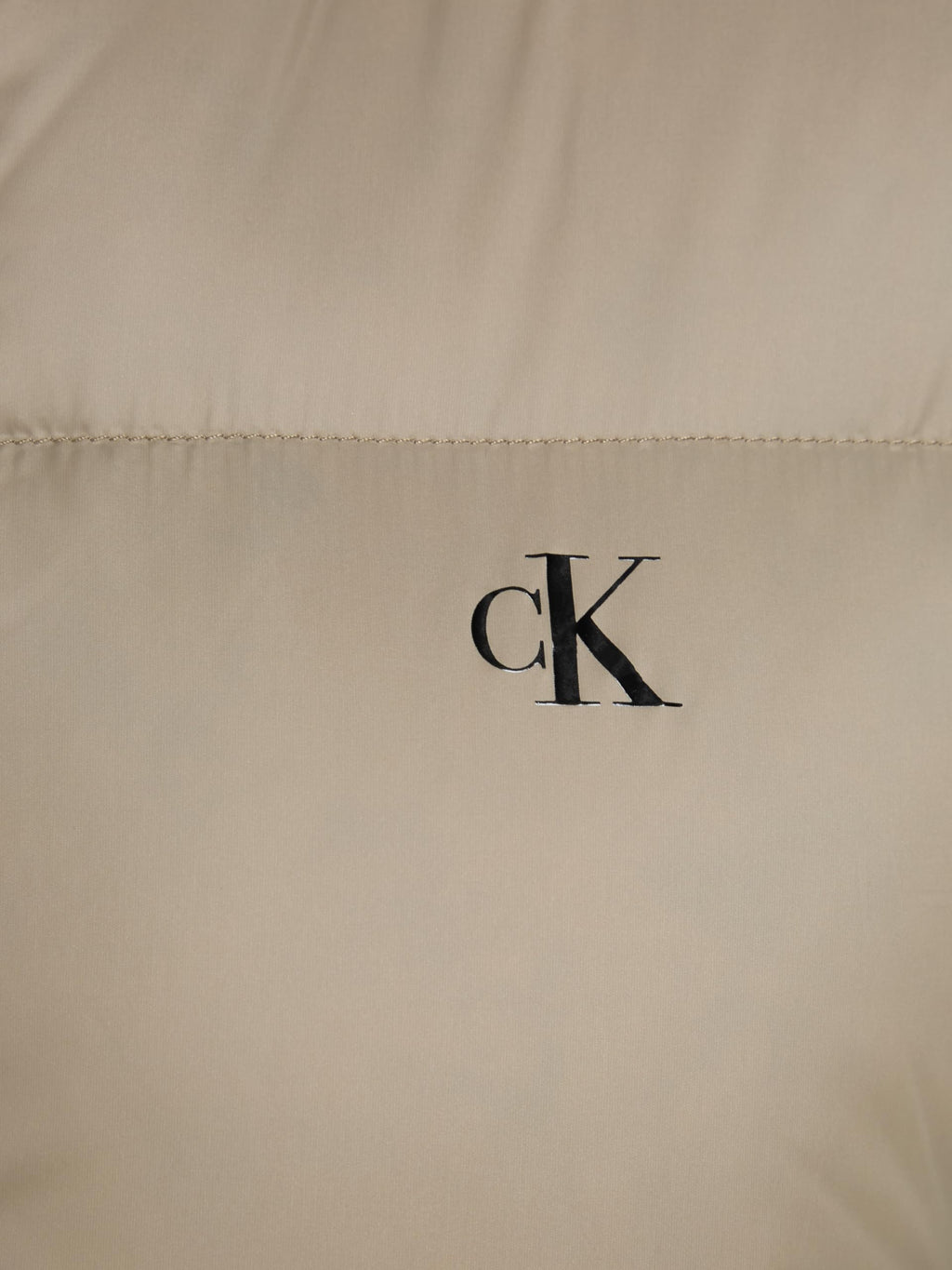 Calvin Klein Cazadora acolchada Mujer Down Cropped Puffer corta, Beige (Brindle), XL