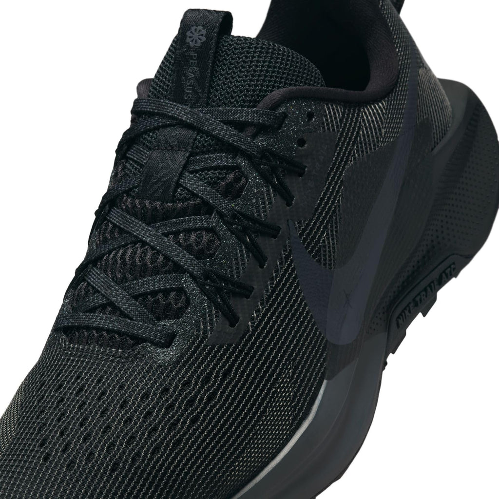 Nike ReactX Pegasus Trail 5, Sneaker Mujer, Negro Antracita Gris Lobo, 44 EU