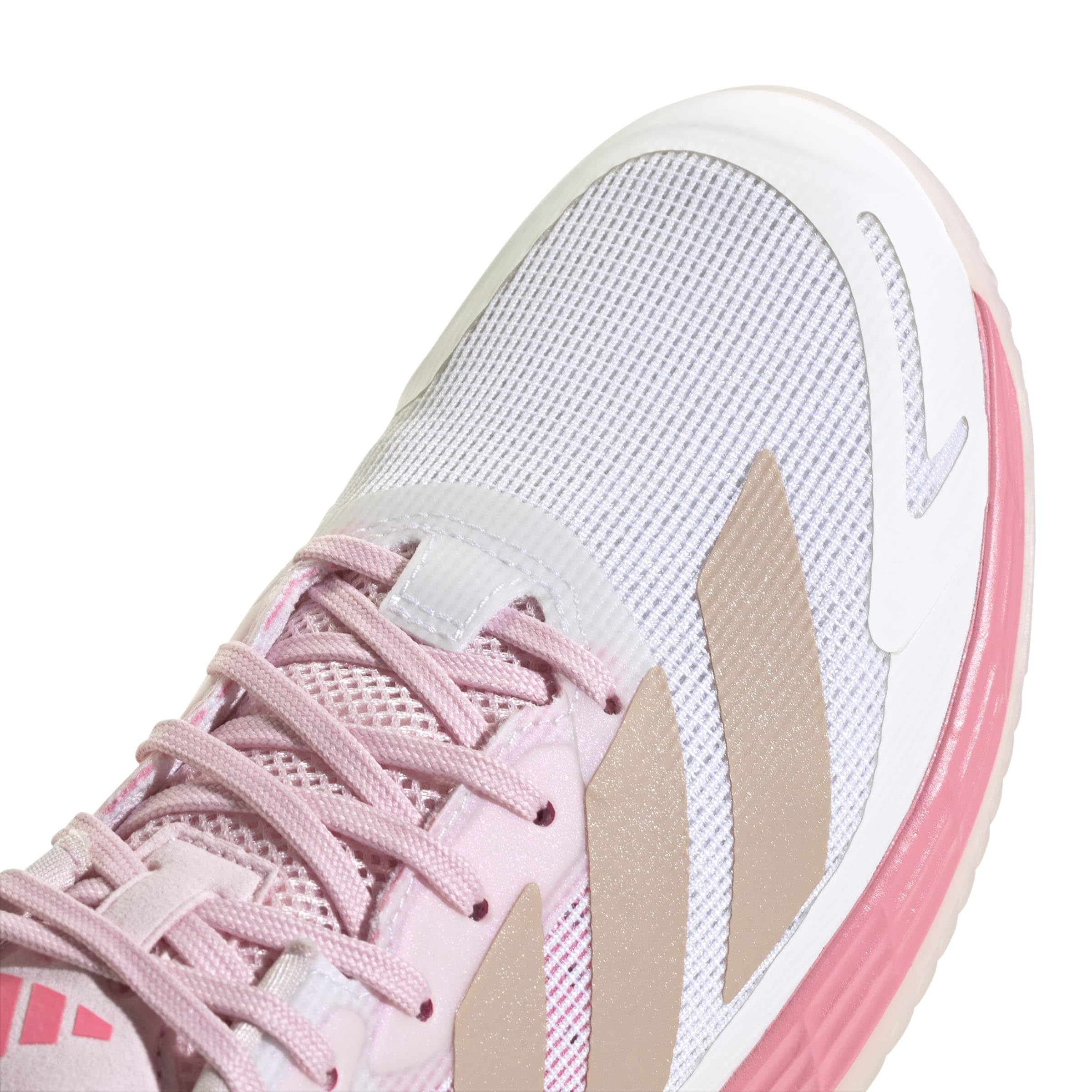adidas Defiant Speed 2 Tennis Shoes, Zapatillas de Tenis Mujer, FTWR White/Ash Pearl/Bliss Pink, 39 1/3 EU