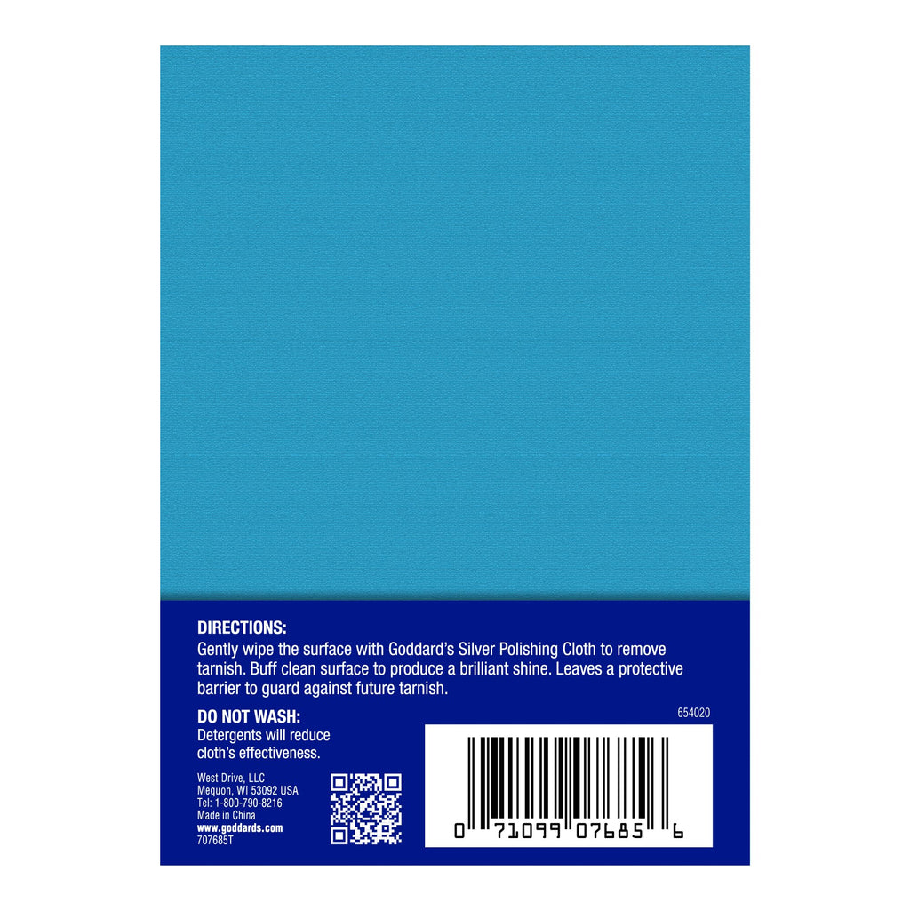 Goddard's Silver Polishing Cloth, Silver Cleaner & Tarnish Remover, 6 Pack