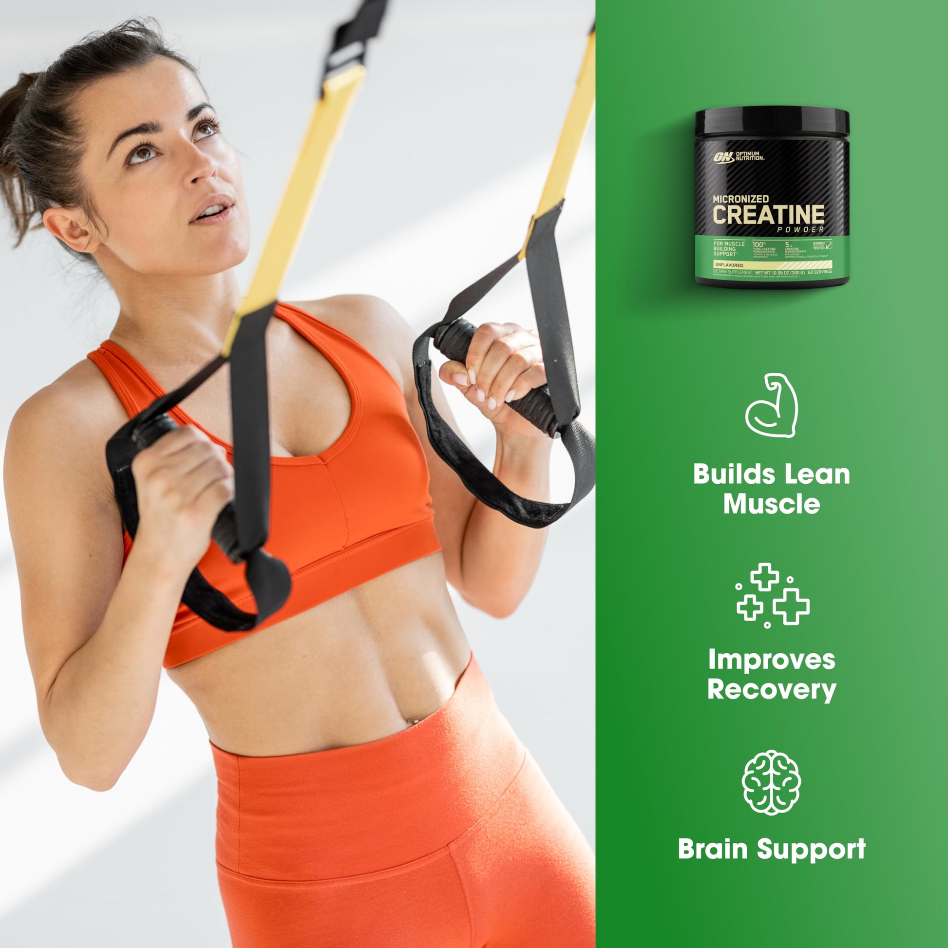 Optimum Nutrition Amino Energy - Pre Workout with Green Tea, BCAA, Amino Acids & Micronized Creatine Monohydrate Powder, Unflavored, Keto Friendly, 60 Serving