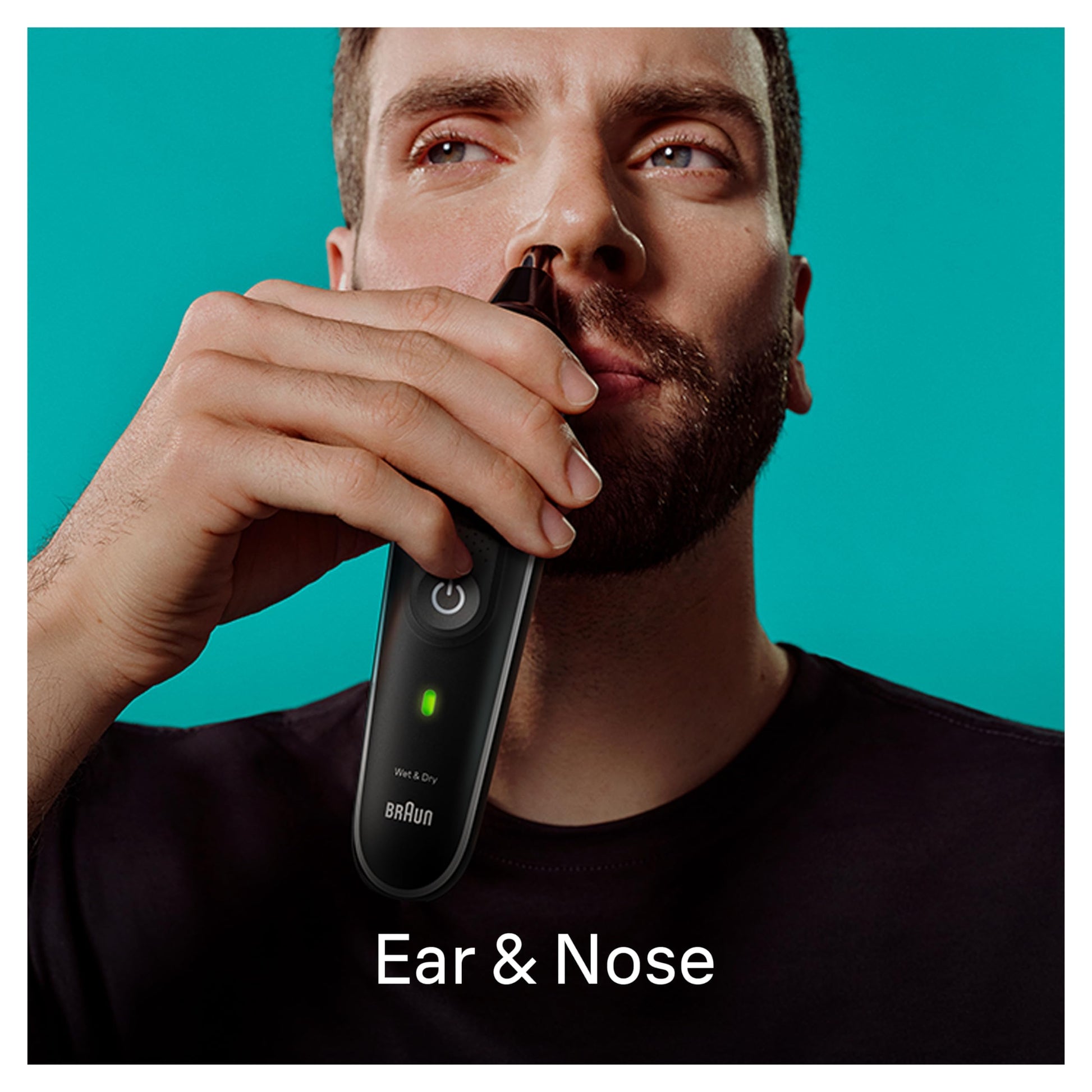 Braun Multi-Groomer Series 5 MGK5420 Men's 9-in-1 Moustache Hair Ear Nose Care Boch Waterproof Design Rechargeable 100 Minutes of Operation on One Charge