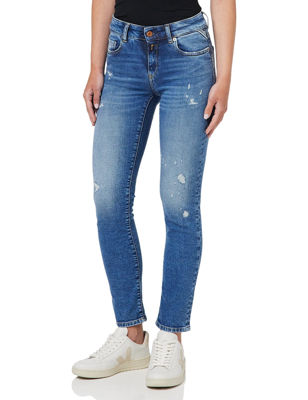 REPLAY WA429 Faaby 573 Online Jeans, Medium Blue 009, 30W / 32L para Mujer
