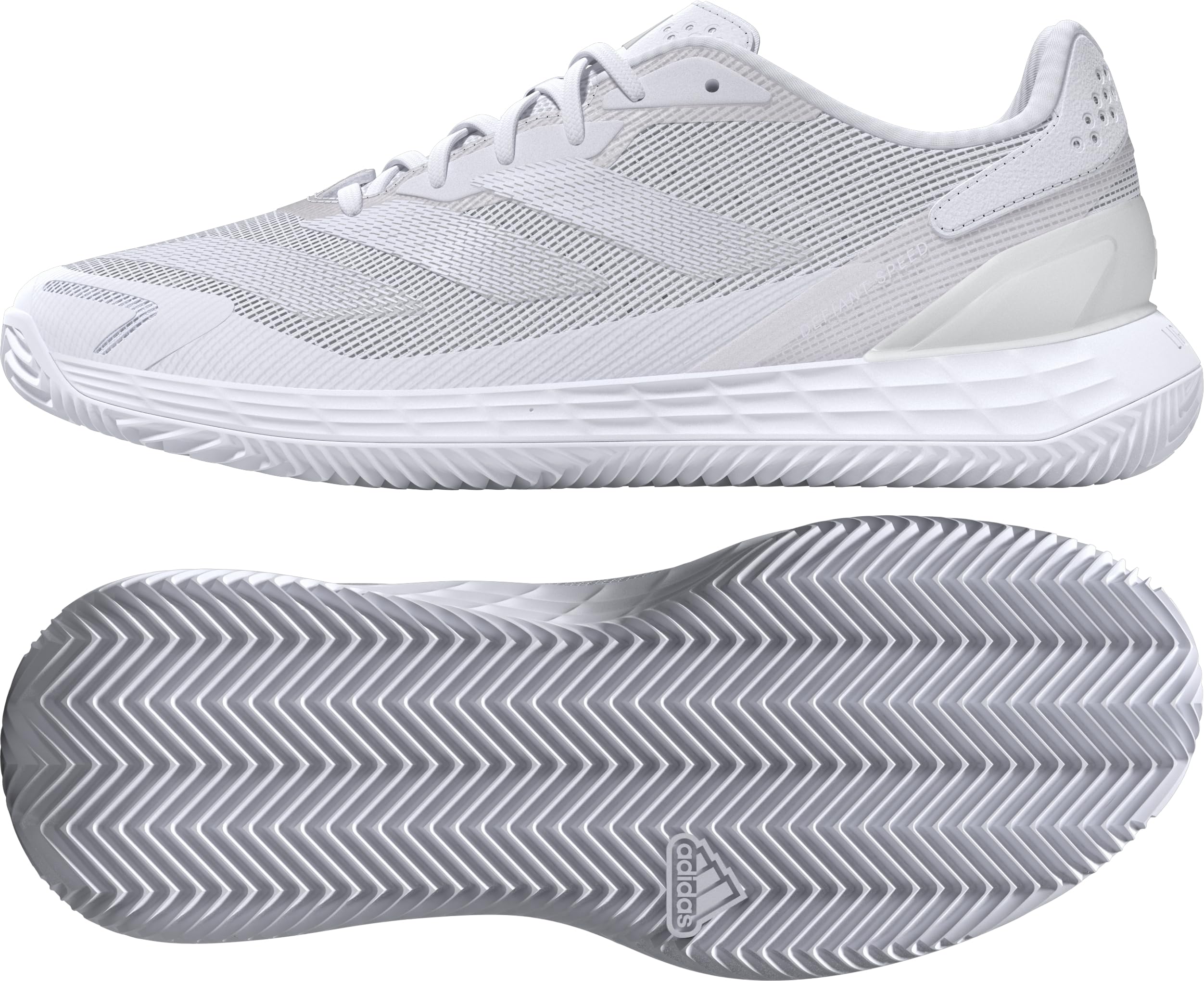 adidas Defiant Speed 2 Clay Tennis Shoe, Zapatillas de Tenis Mujer, FTWR White/FTWR White/Grey One, 42 EU