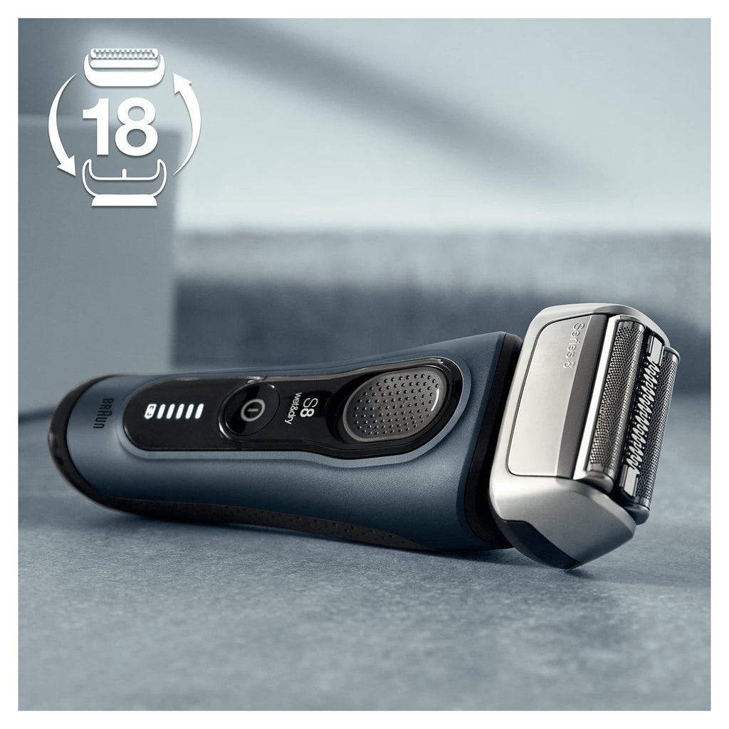 Braun Series 8 electric shaver shaving head, original replacement shaving part from the manufacturer suitable for Braun men's shaver series 8, 83M, matt, pack of 1