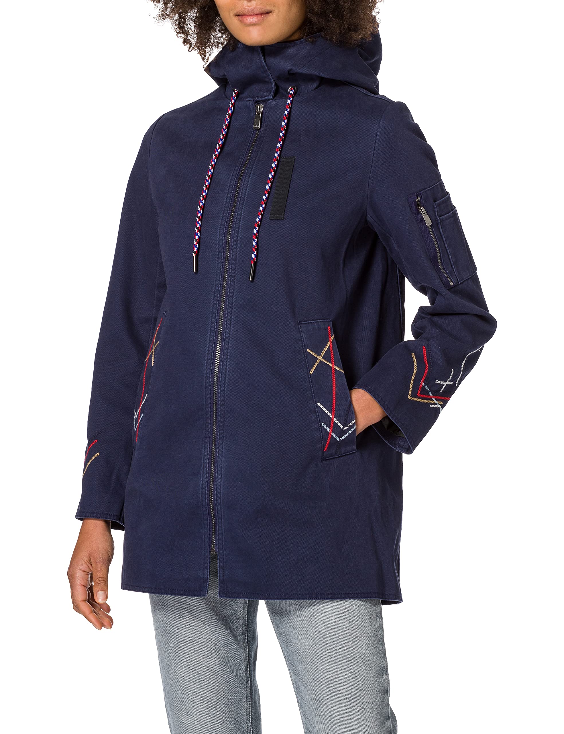 Desigual Chaq_zadar Chaqueta, Azul, S Mujeres