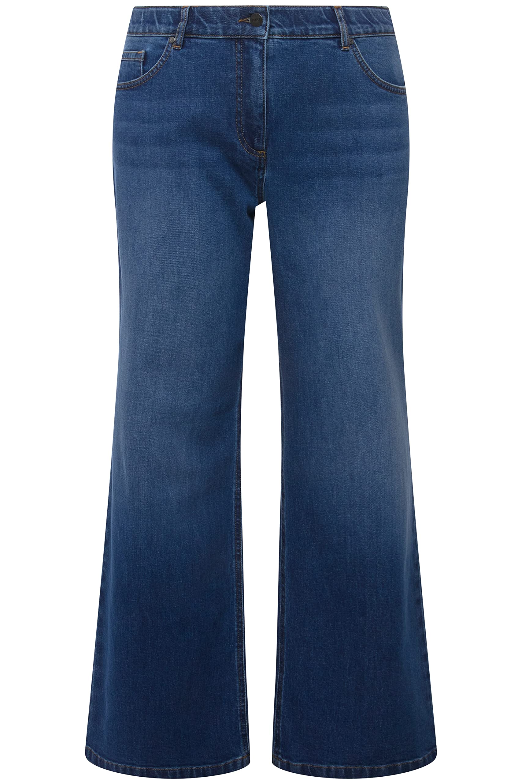Ulla Popken Dummy Jeans, Dark Blue Denim, 32W / 30L para Mujer