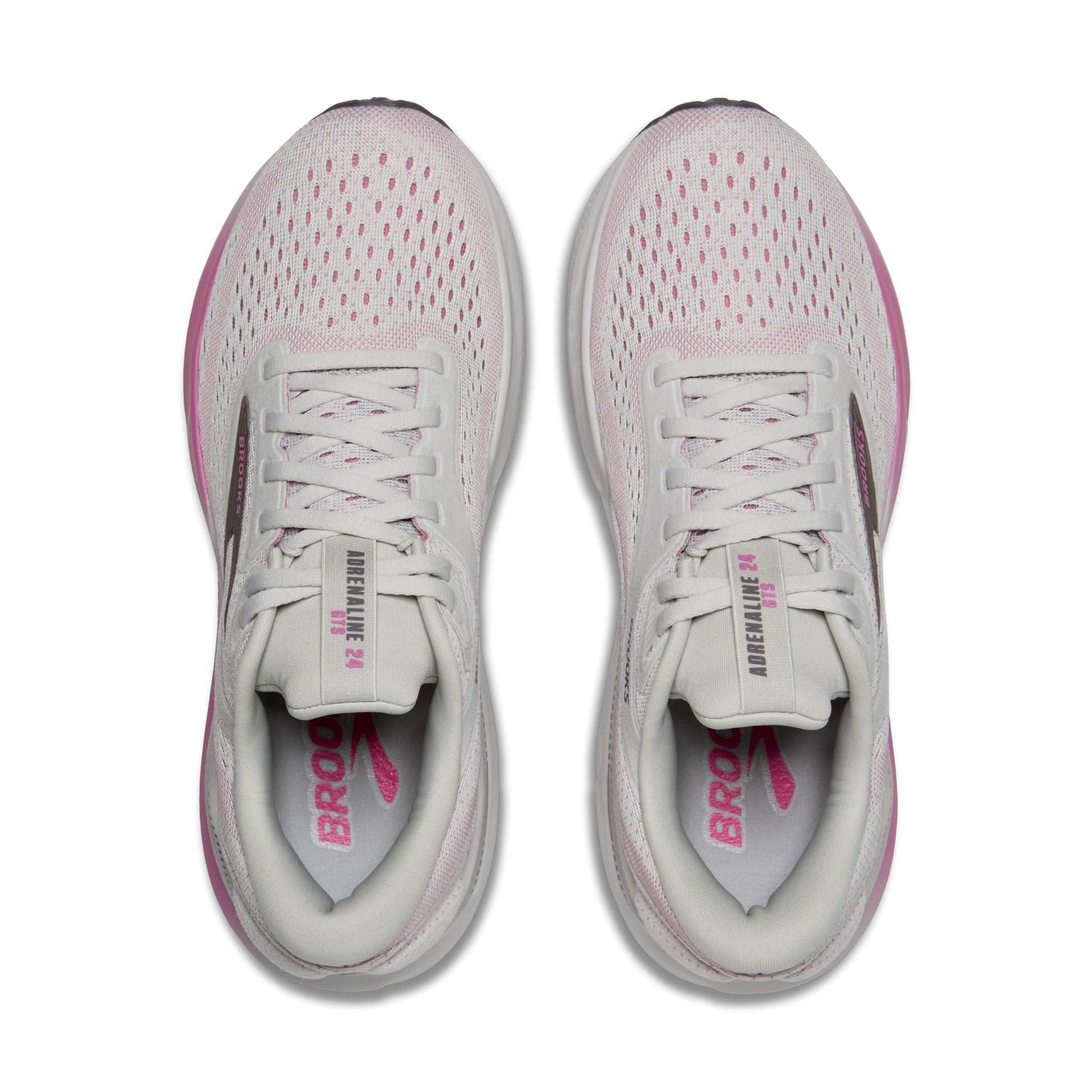 Brooks Adrenaline GTS 24, Zapatillas Deportivas Mujer, Oyster Excalibur Pink, 39 EU