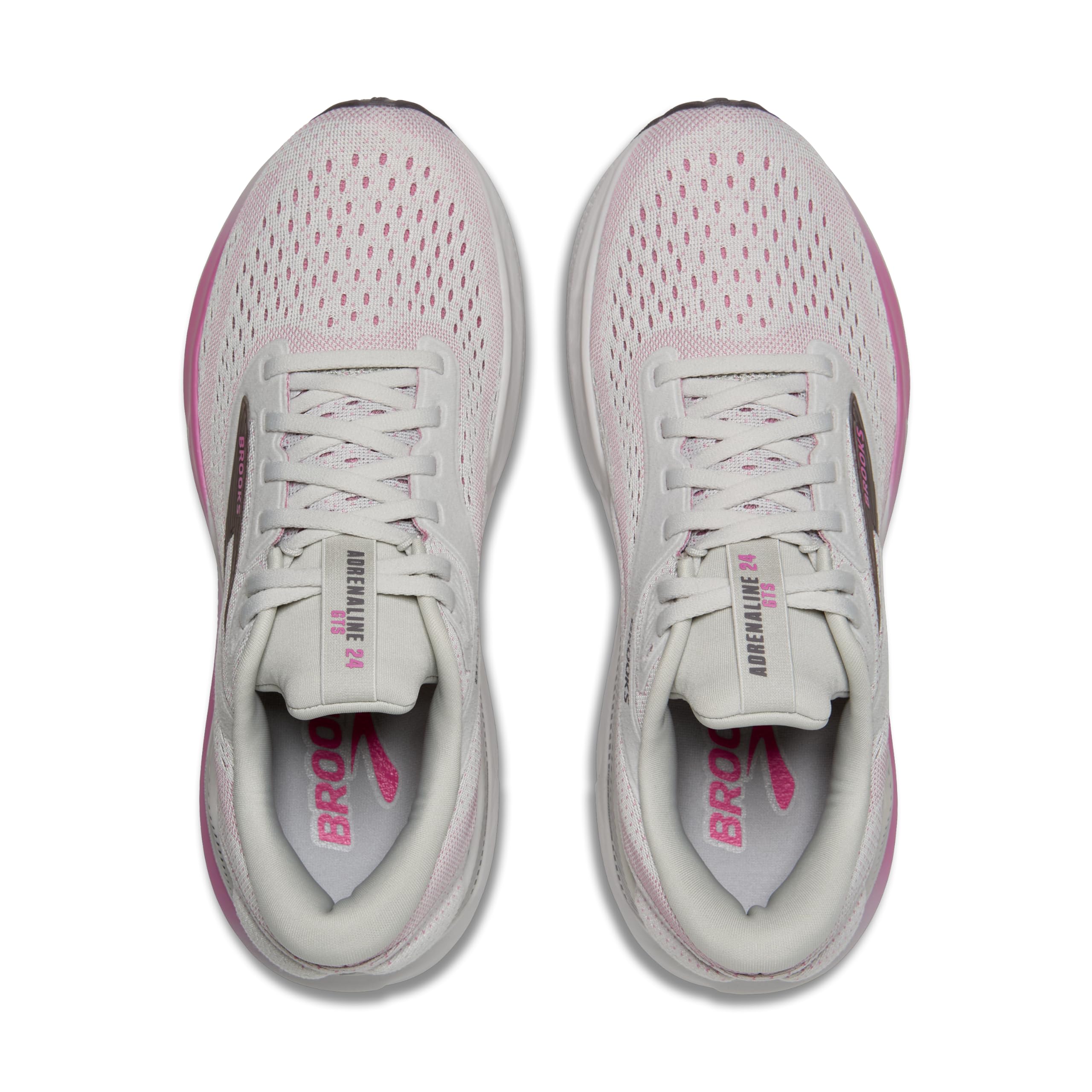 Brooks Adrenaline GTS 24, Zapatillas Deportivas Mujer, Oyster Excalibur Pink, 39 EU