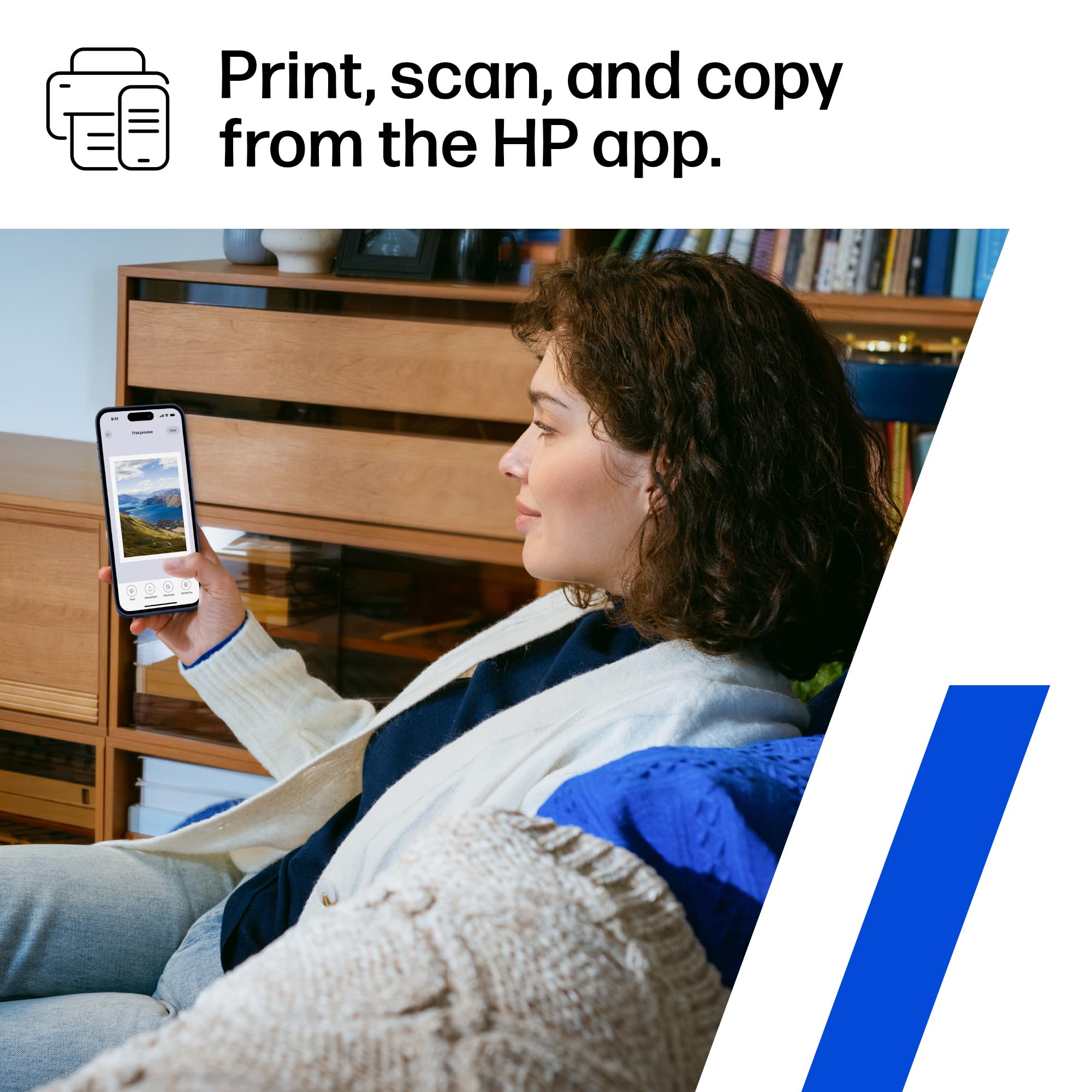 HP DeskJet 2827e Wireless All-in-One Color Inkjet Printer, Scanner, Copier, Best-for-Home, 3 Month Instant Ink Trial Included, AI-Enabled (6W7F5A)