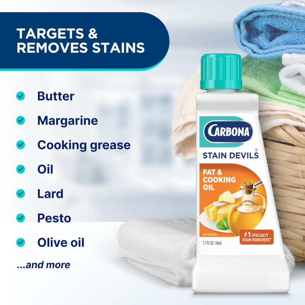 Carbona Liquid Stain Devil Food Clean Up Combo Set | Spot Stain Remover for Clothes
