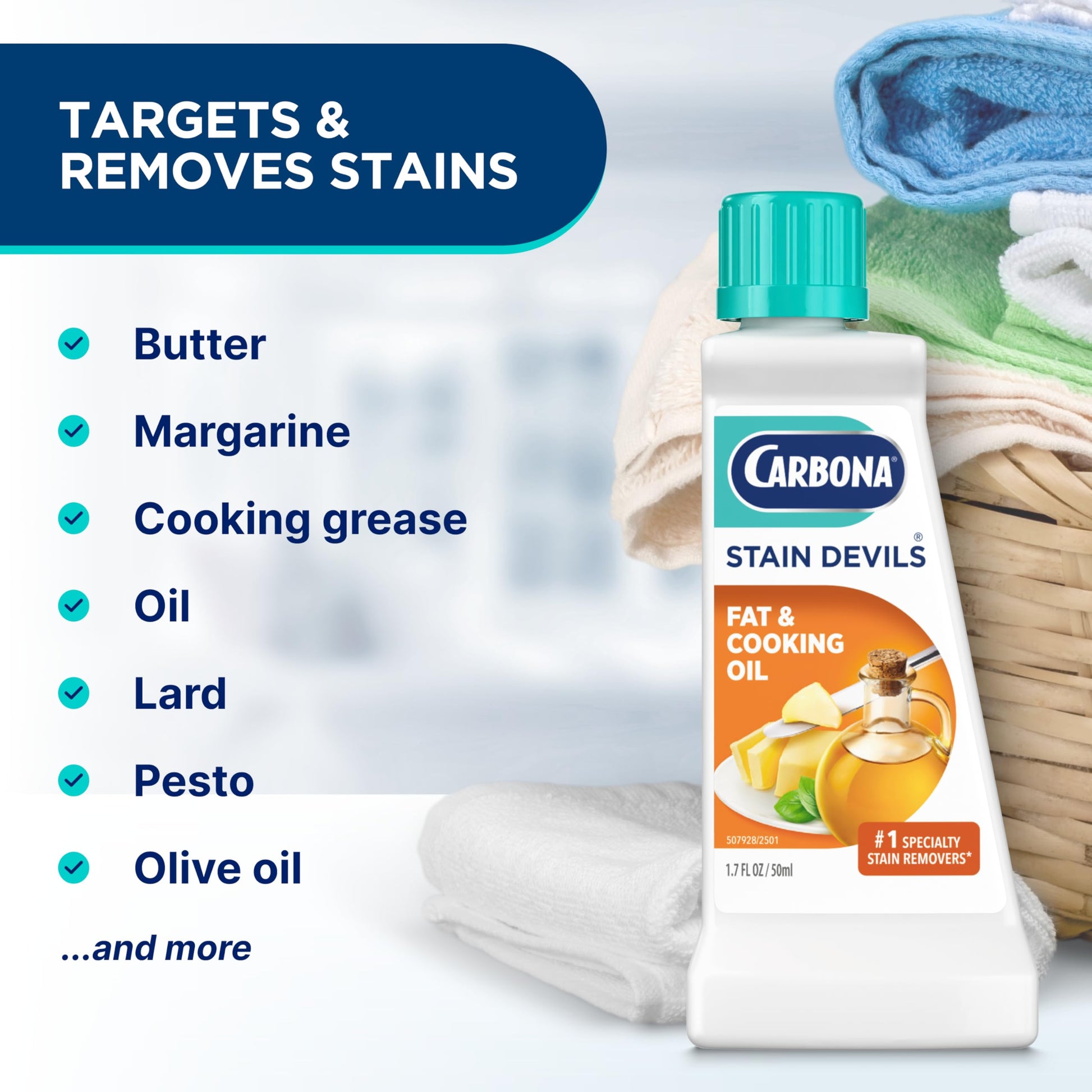 Carbona Liquid Stain Devil Food Clean Up Combo Set | Spot Stain Remover for Clothes