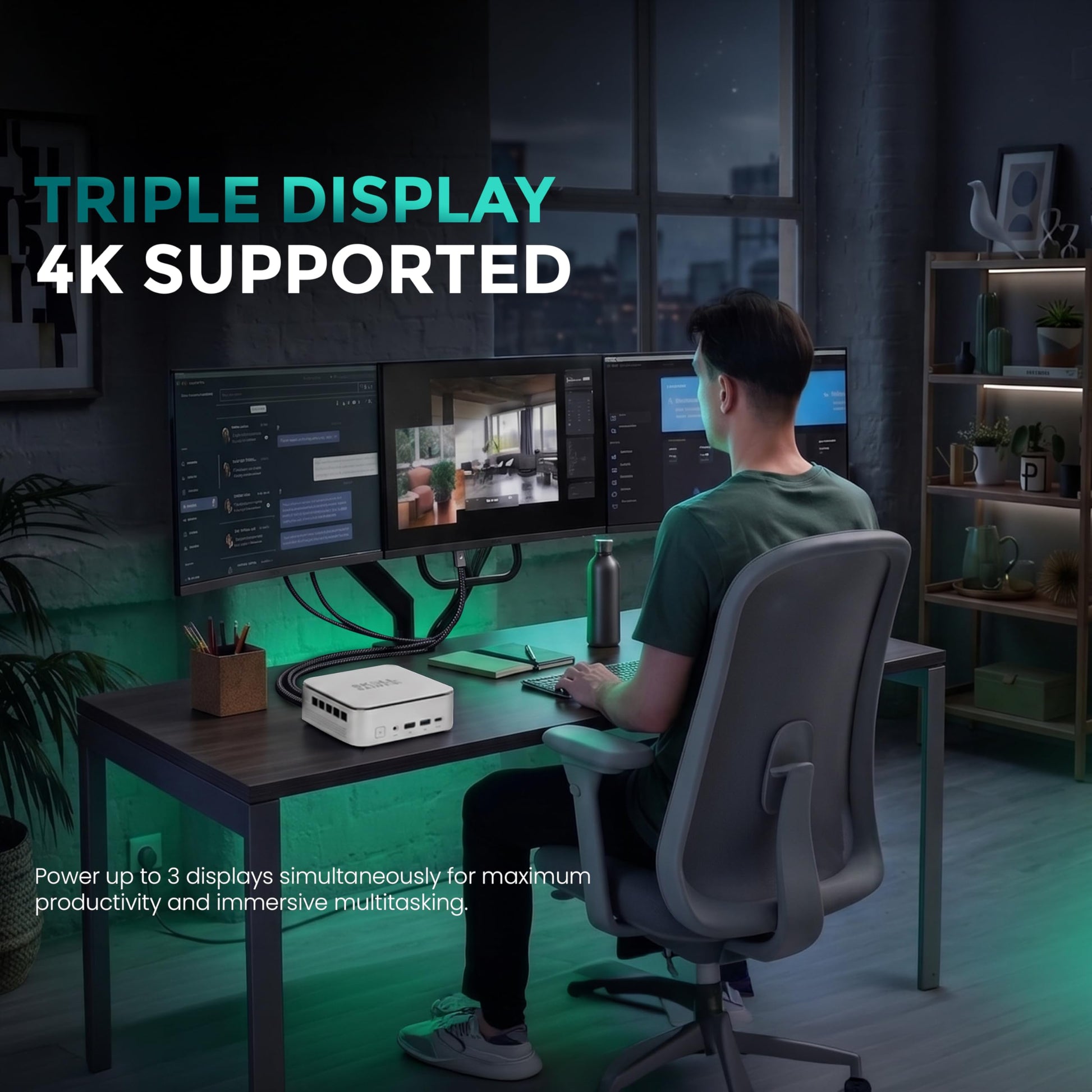 SKULLSAINTS LUME LPDDR4x 3733MHz RAM, Upto 4TB SSD, Type-C 10Gbps & 6X USB 3.2 Ports, Gigabit LAN, Wi-Fi 6, BT5.2, and Triple Display Support (Ryzen 3 4300U, 128, GB, 8, GB)
