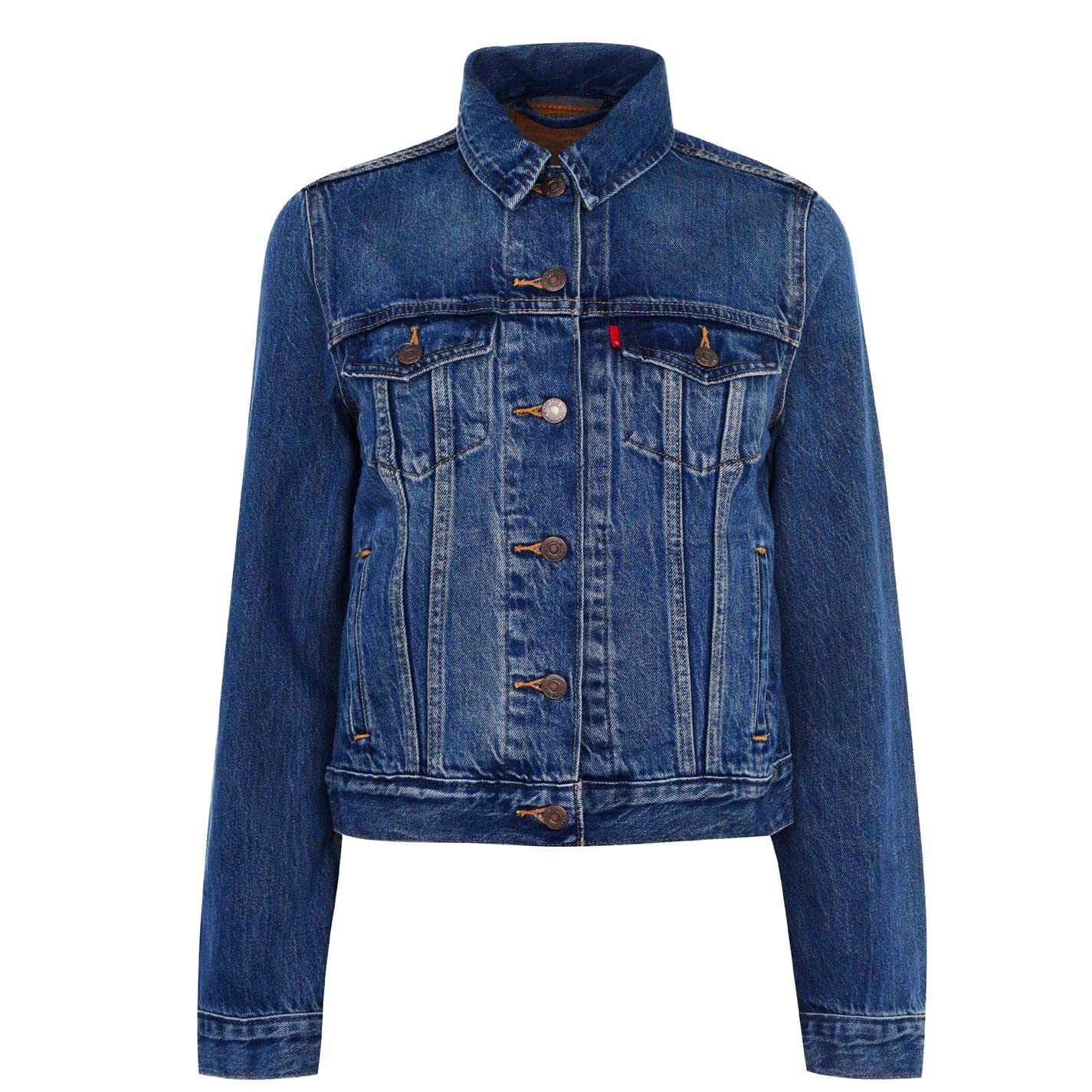 Levi's Original Trucker Chaqueta vaquera Mujer, Soft As Butter Dark, M