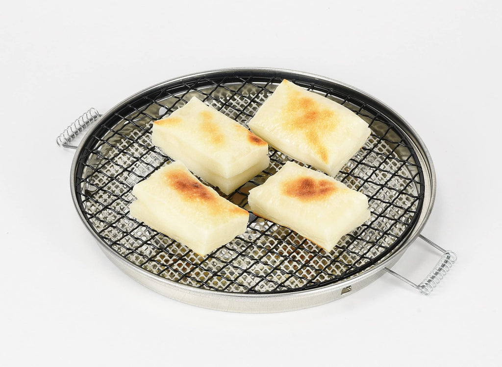 Pearl Metal HB-6042 Hot Grill, Round Mochi Grill, For Gas Stoves