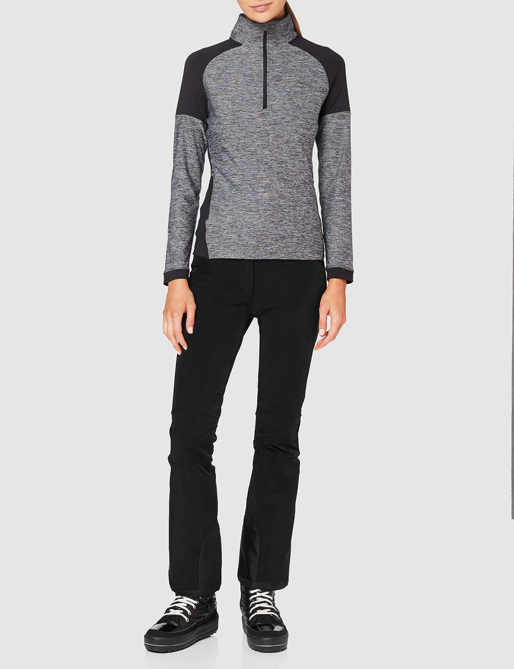 CMP Pantalones Softshell Ajustables, Mujer, Negro, XXS
