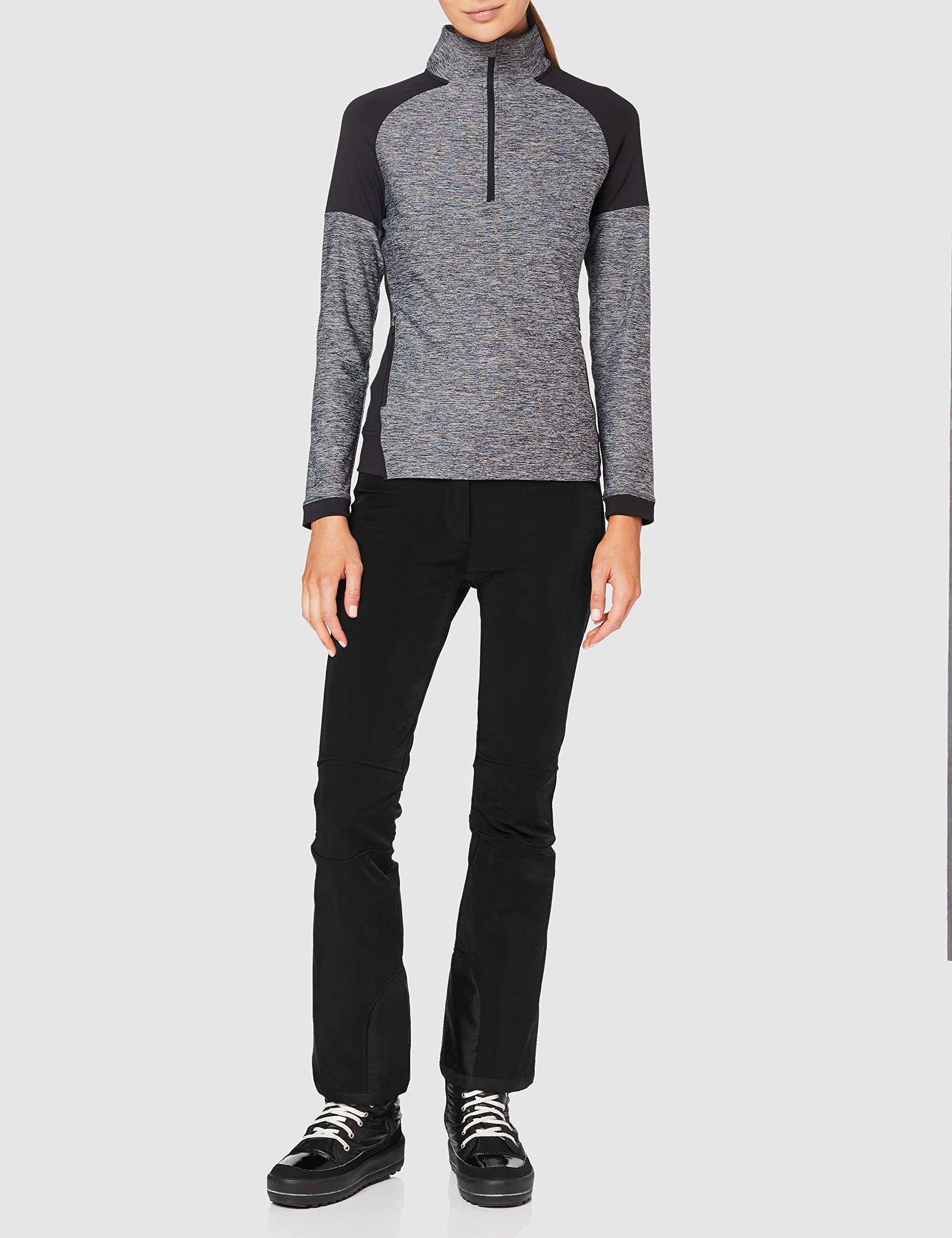 CMP Pantalones Softshell Ajustables, Mujer, Negro, XXS