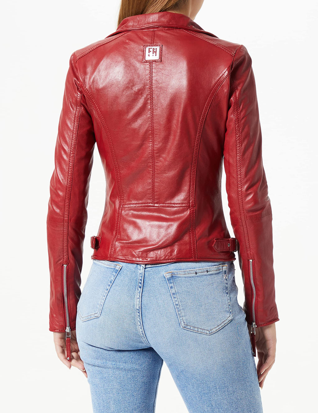Freaky Nation Biker Princess Chaqueta, Rojo (Apple 4068), M para Mujer
