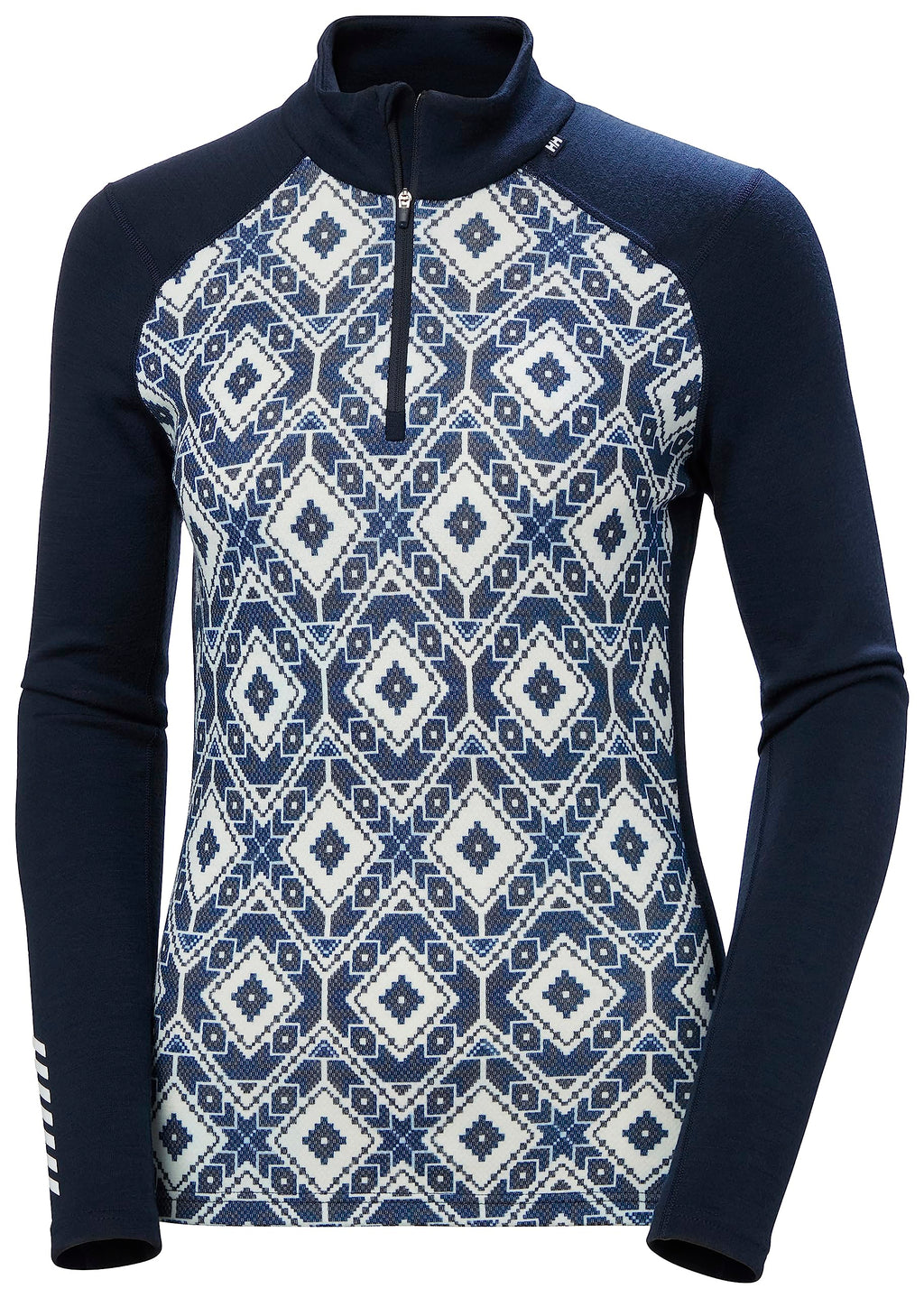 Helly Hansen Womens W Lifa Merino Midw Gra 1/2 Zip, Azul marino, M