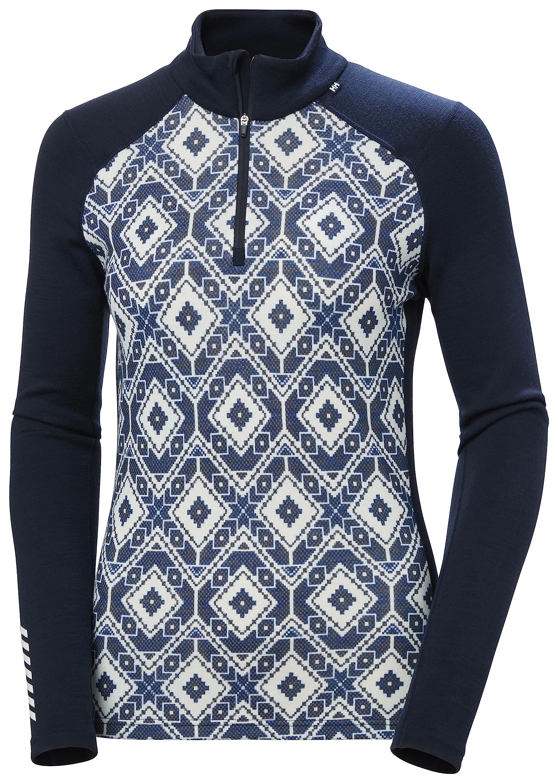 Helly Hansen Womens W Lifa Merino Midw Gra 1/2 Zip, Azul marino, M