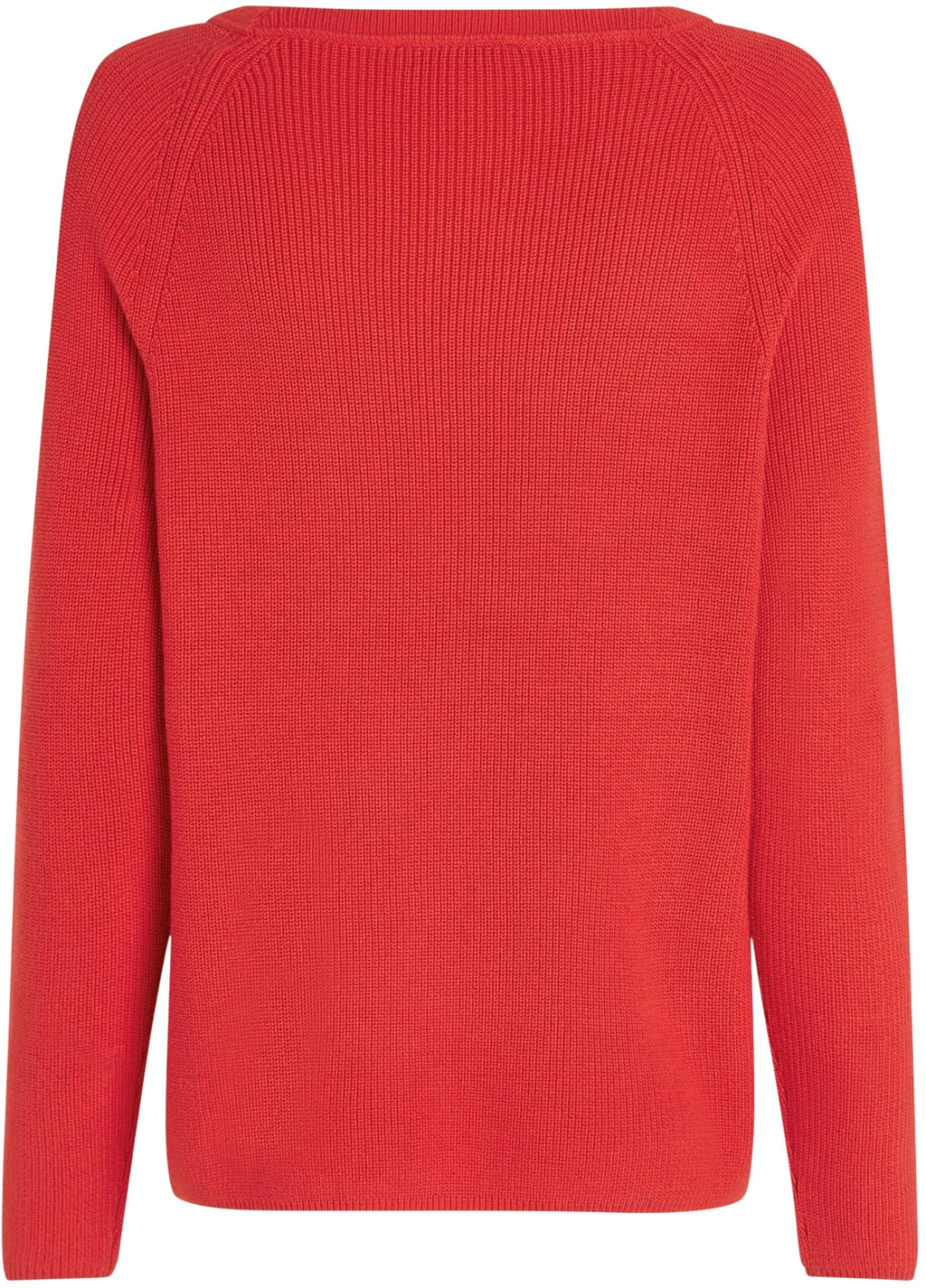 Tommy Hilfiger Jersey Mujer Cardi Fine con Cuello Barco, Rojo (Primary Red), M