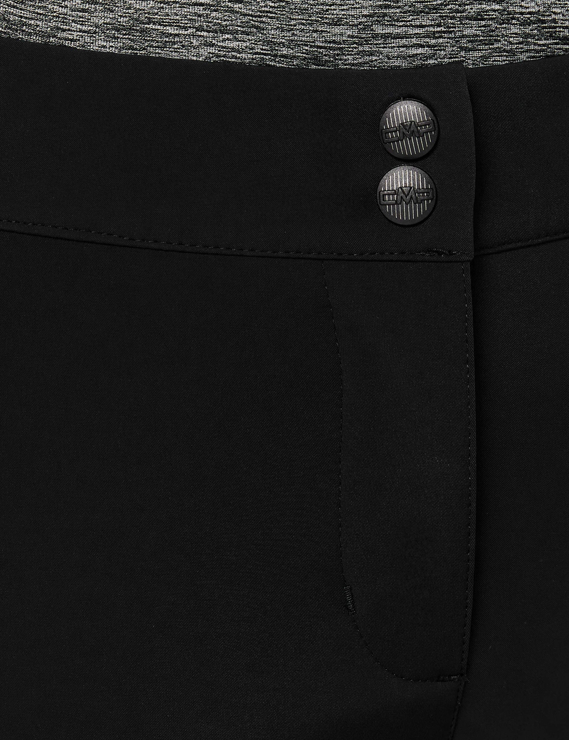 CMP Pantalones Softshell Ajustables, Mujer, Negro, XXS