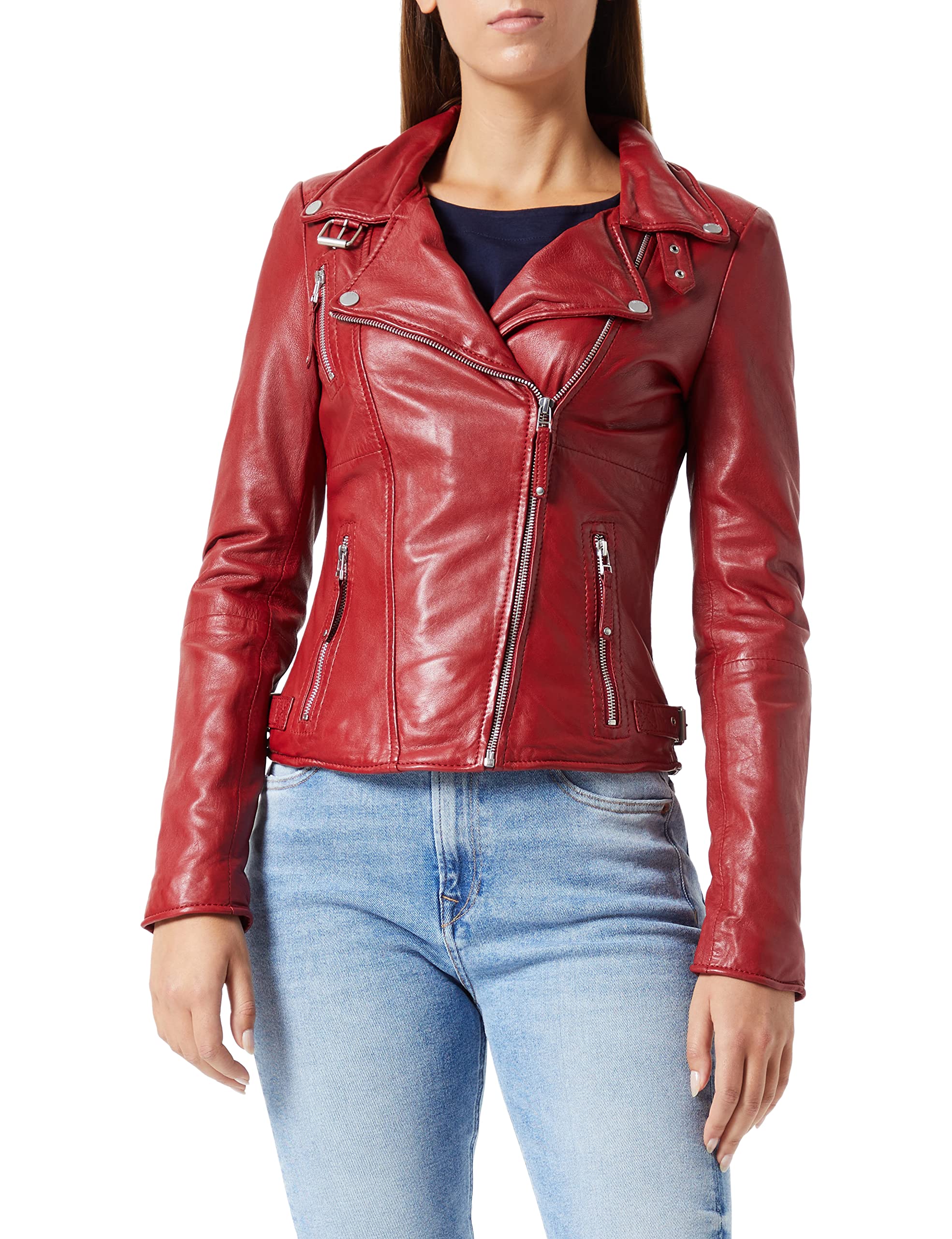 Freaky Nation Biker Princess Chaqueta, Rojo (Apple 4068), M para Mujer