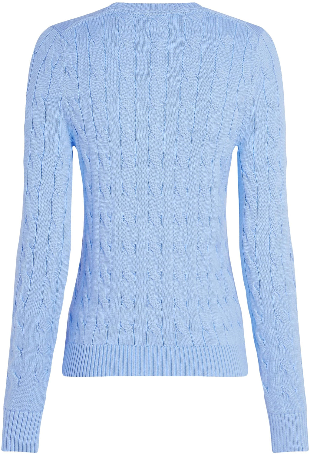 Tommy Hilfiger Jersey Mujer Co Cable con Cuello Redondo, Azul (Vessel Blue), S