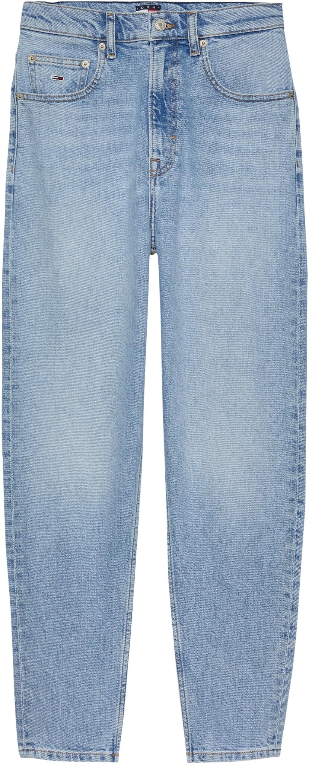 Tommy Jeans Vaqueros Mujer Mom Jeans Cintura Alta, Azul (Denim Light), 28W/26L