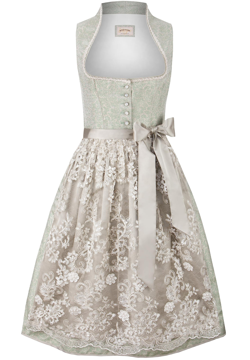Stockerpoint Dirndl Jane Vestido para ocasión Especial, Salvia, 46 para Mujer