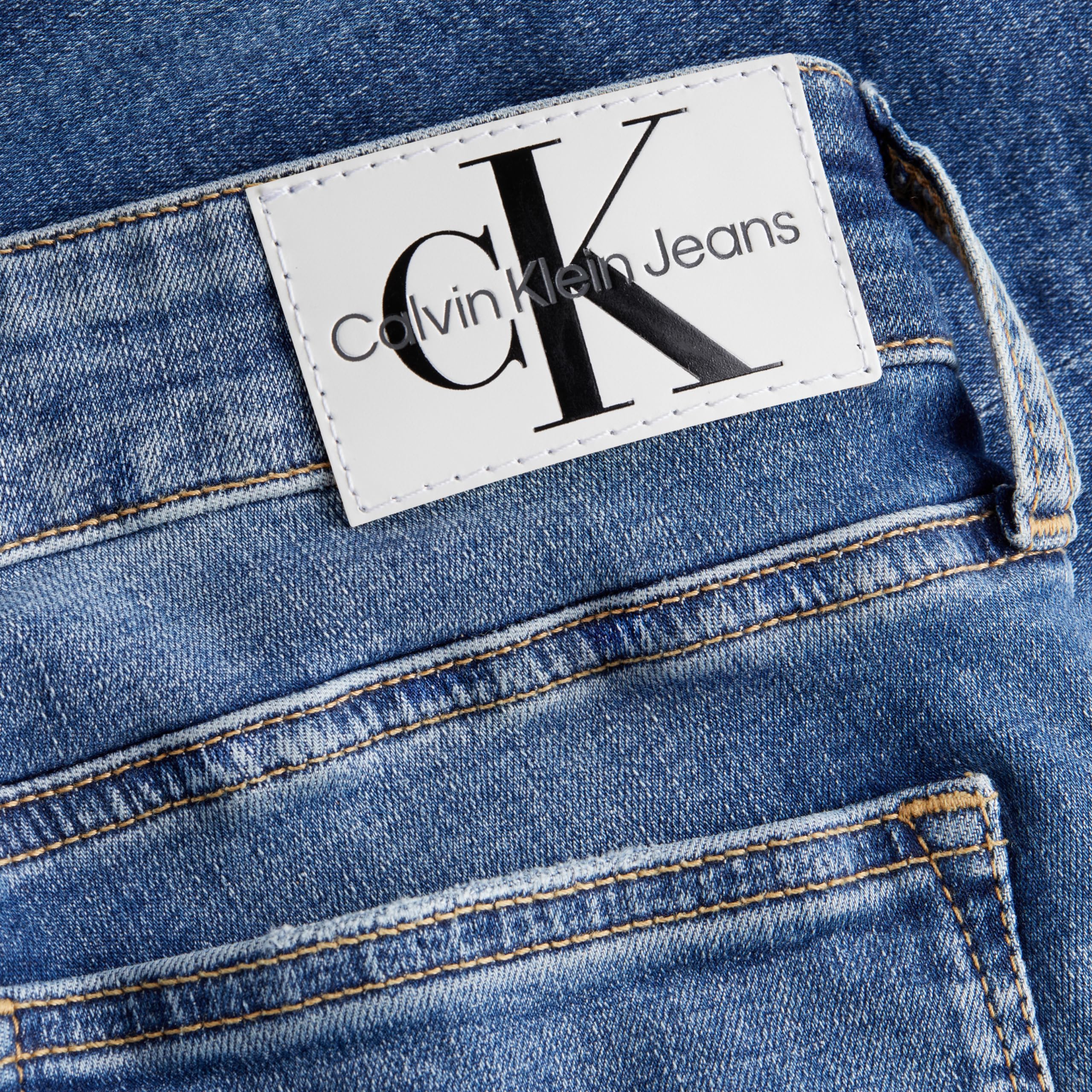 Calvin Klein Vaqueros Mujer Mid Rise Skinny Fit, Azul (Denim Dark), 24W/32L