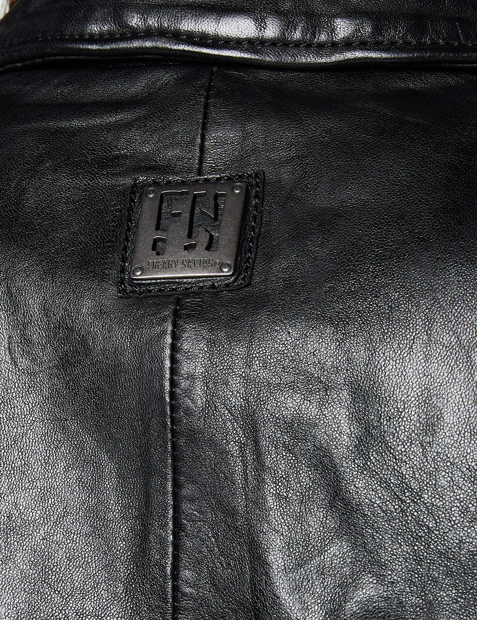 Freaky Nation Bali-FN SC Chaqueta de Cuero, Black, XL para Mujer