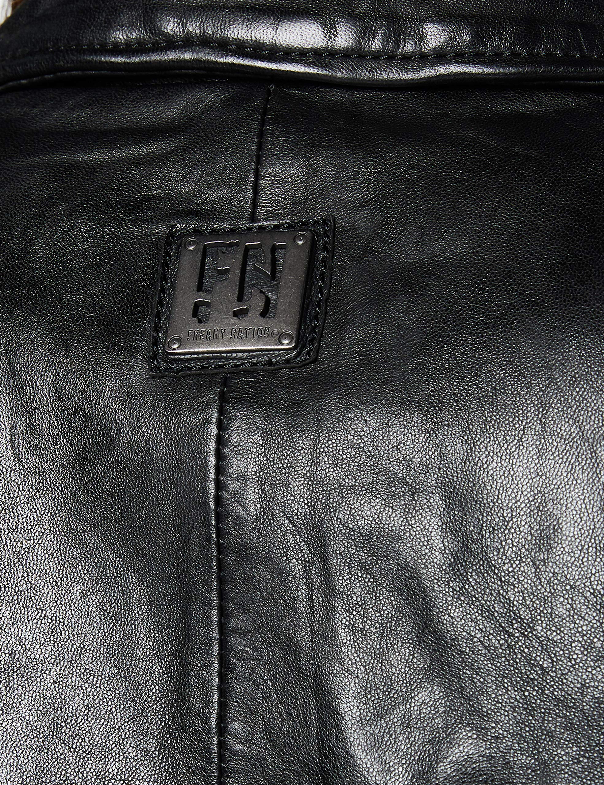 Freaky Nation Bali-FN SC Chaqueta de Cuero, Black, XL para Mujer