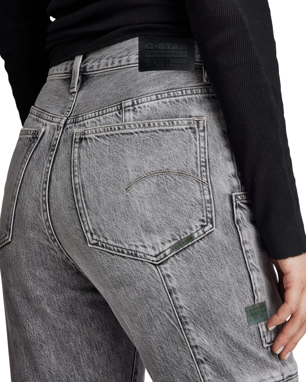 G-STAR Para Mujer Jeans Viktoria Utility High Straight, Gris (Faded Grey neblina D24566-D537-G324), 27W / 30L