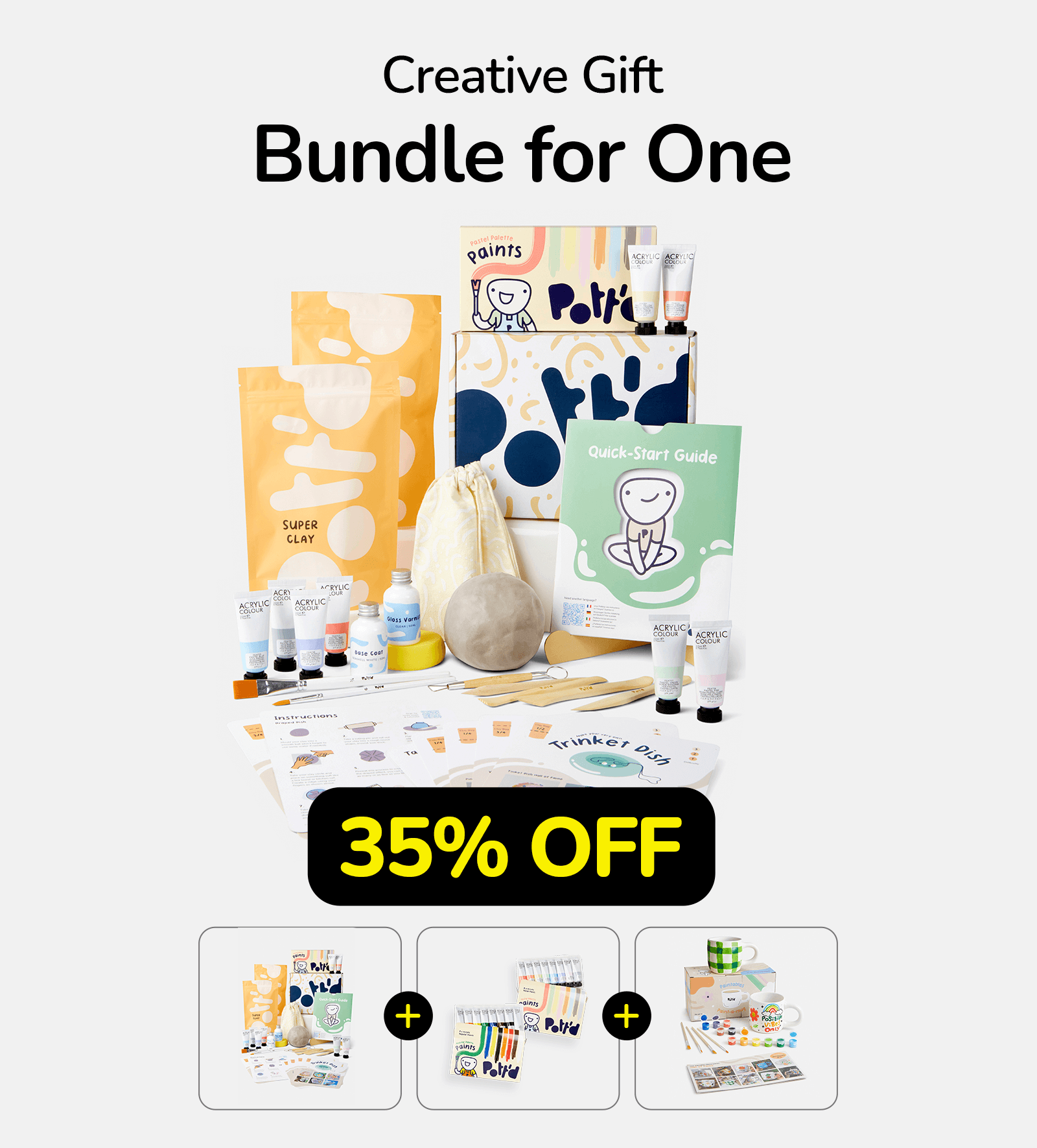 Pott'd Creative Gift Bundle for One