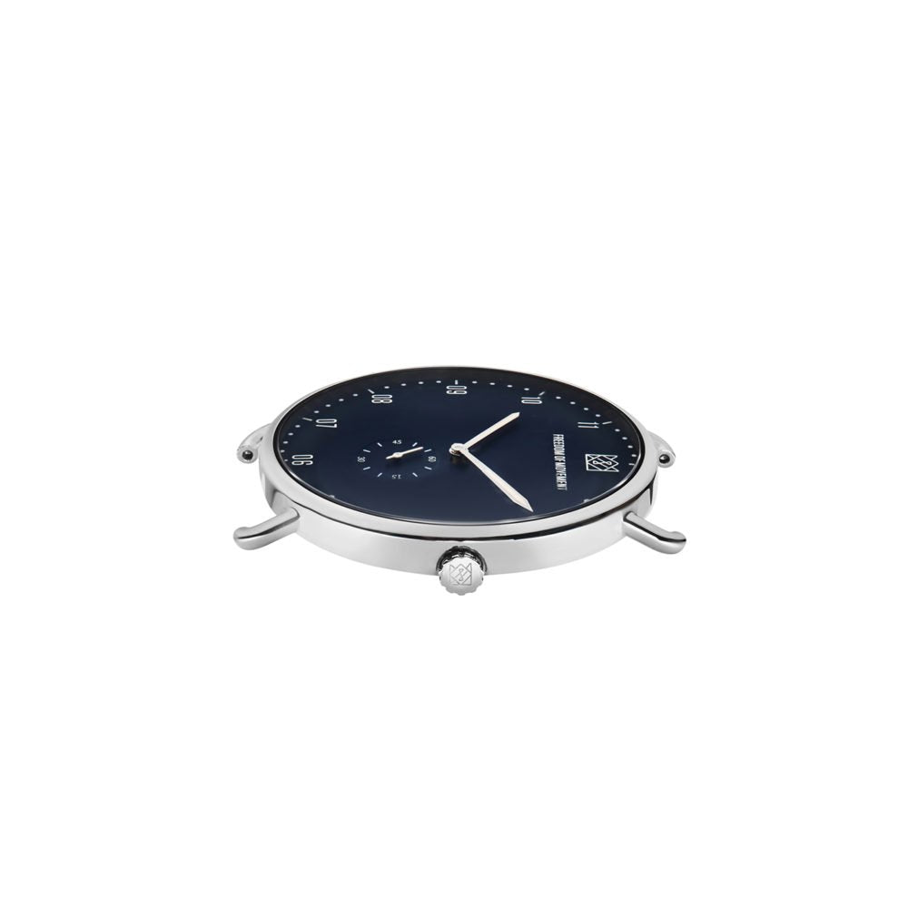 Maverick Deep Blue/ Silver- Cognac Leather - Freedom of Movement