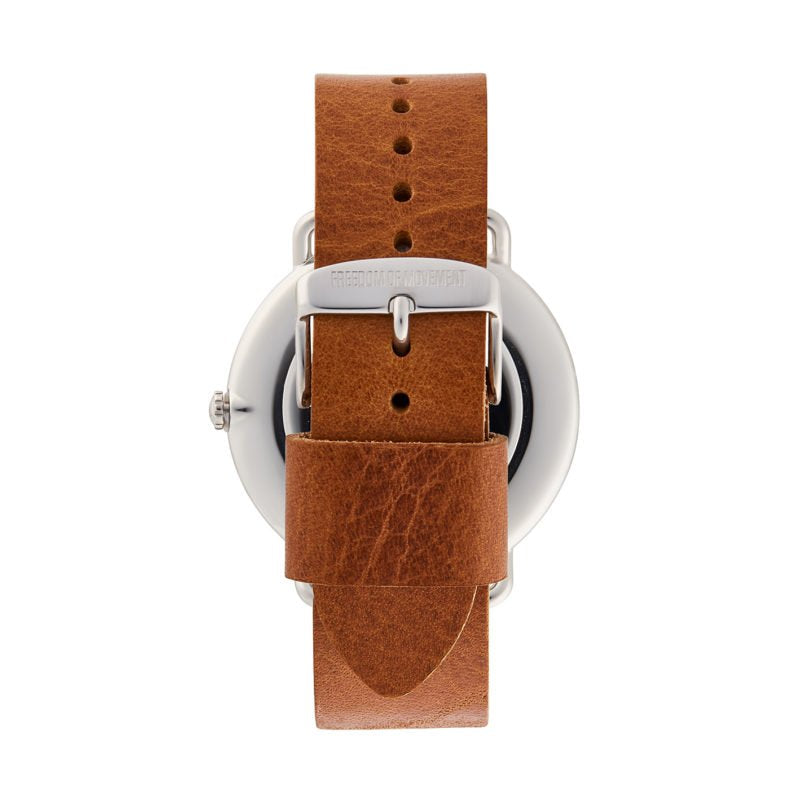 Maverick Deep Blue/ Silver- Cognac Leather - Freedom of Movement