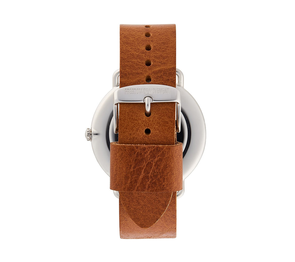 Maverick Deep Blue/ Silver- Cognac Leather - Freedom of Movement