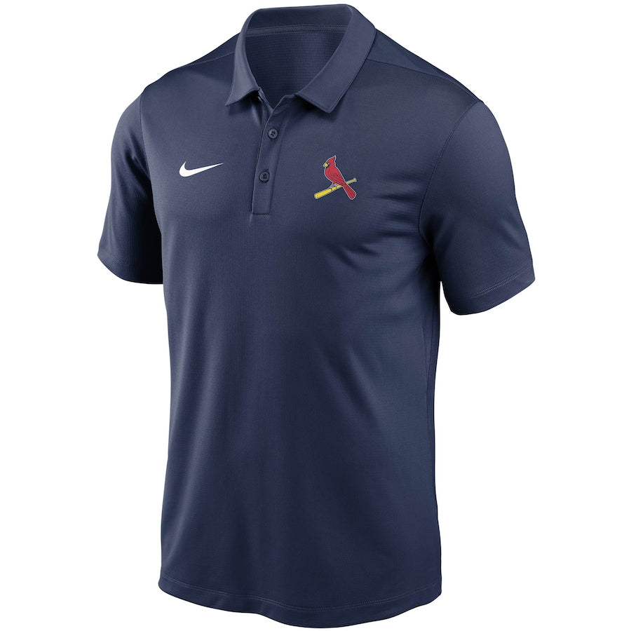Men's St. Louis Cardinals Nike Navy Primary Logo Franchise Performance Polo