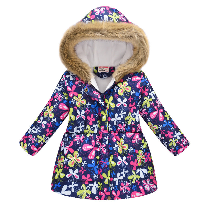 Kids Girls Jacket 2018 Autumn Winter Coat Girls Warm Baby Hooded Outerwear Girls Coat Kids Clothes Down Parkas
