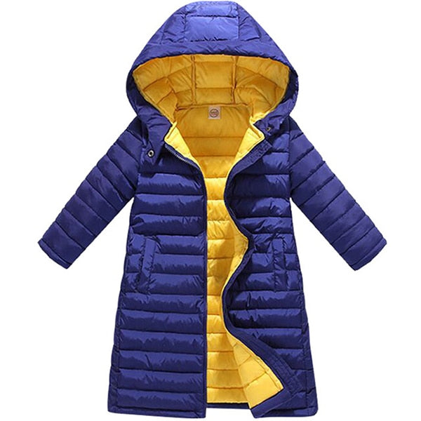 Kids Girls Jacket 2018 Autumn Winter Coat Girls Warm Baby Hooded Outerwear Girls Coat Kids Clothes Down Parkas