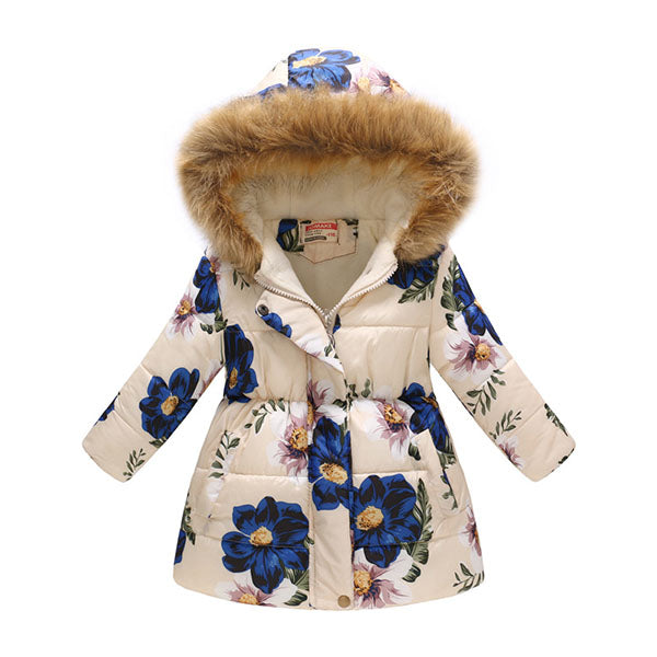 Kids Girls Jacket 2018 Autumn Winter Coat Girls Warm Baby Hooded Outerwear Girls Coat Kids Clothes Down Parkas