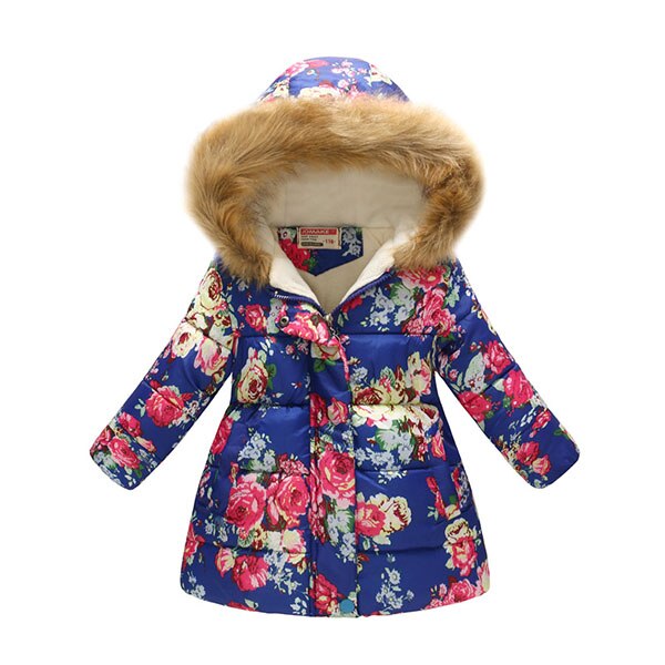 Kids Girls Jacket 2018 Autumn Winter Coat Girls Warm Baby Hooded Outerwear Girls Coat Kids Clothes Down Parkas