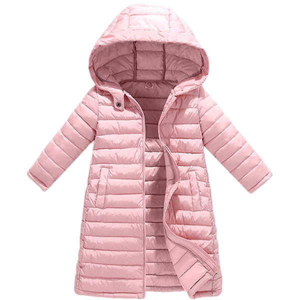 Kids Girls Jacket 2018 Autumn Winter Coat Girls Warm Baby Hooded Outerwear Girls Coat Kids Clothes Down Parkas