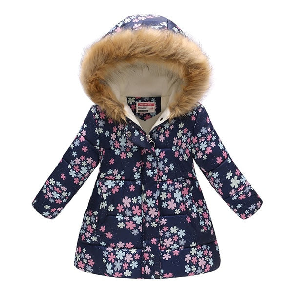 Kids Girls Jacket 2018 Autumn Winter Coat Girls Warm Baby Hooded Outerwear Girls Coat Kids Clothes Down Parkas