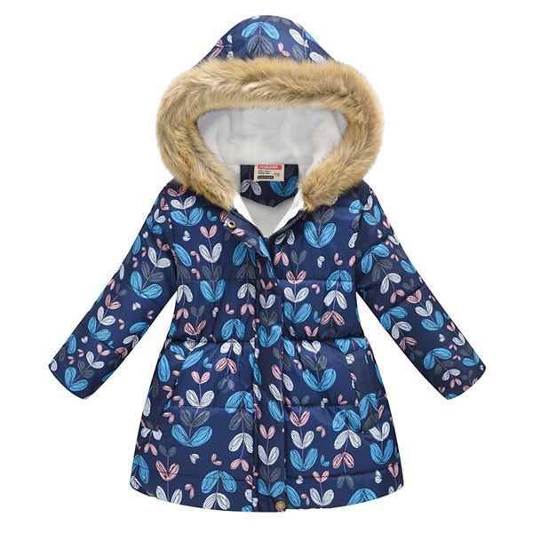 Kids Girls Jacket 2018 Autumn Winter Coat Girls Warm Baby Hooded Outerwear Girls Coat Kids Clothes Down Parkas