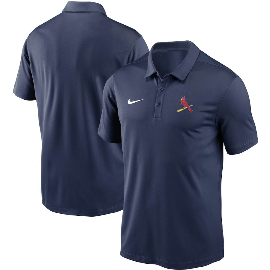 Men's St. Louis Cardinals Nike Navy Primary Logo Franchise Performance Polo