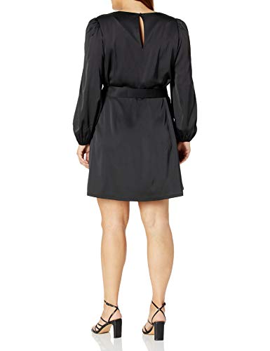 The Drop Women's @shopdandy Belted Silky Stretch Dress, Classic Blue, 5X, Plus Size